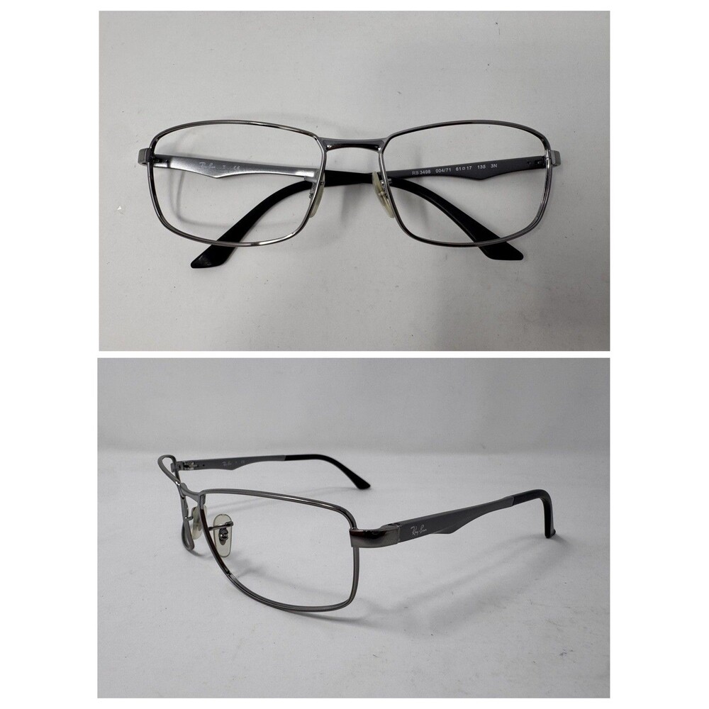 Ray-Ban RB3498 Sunglass Frames Only 61-17-135 Gunmetal 004/71